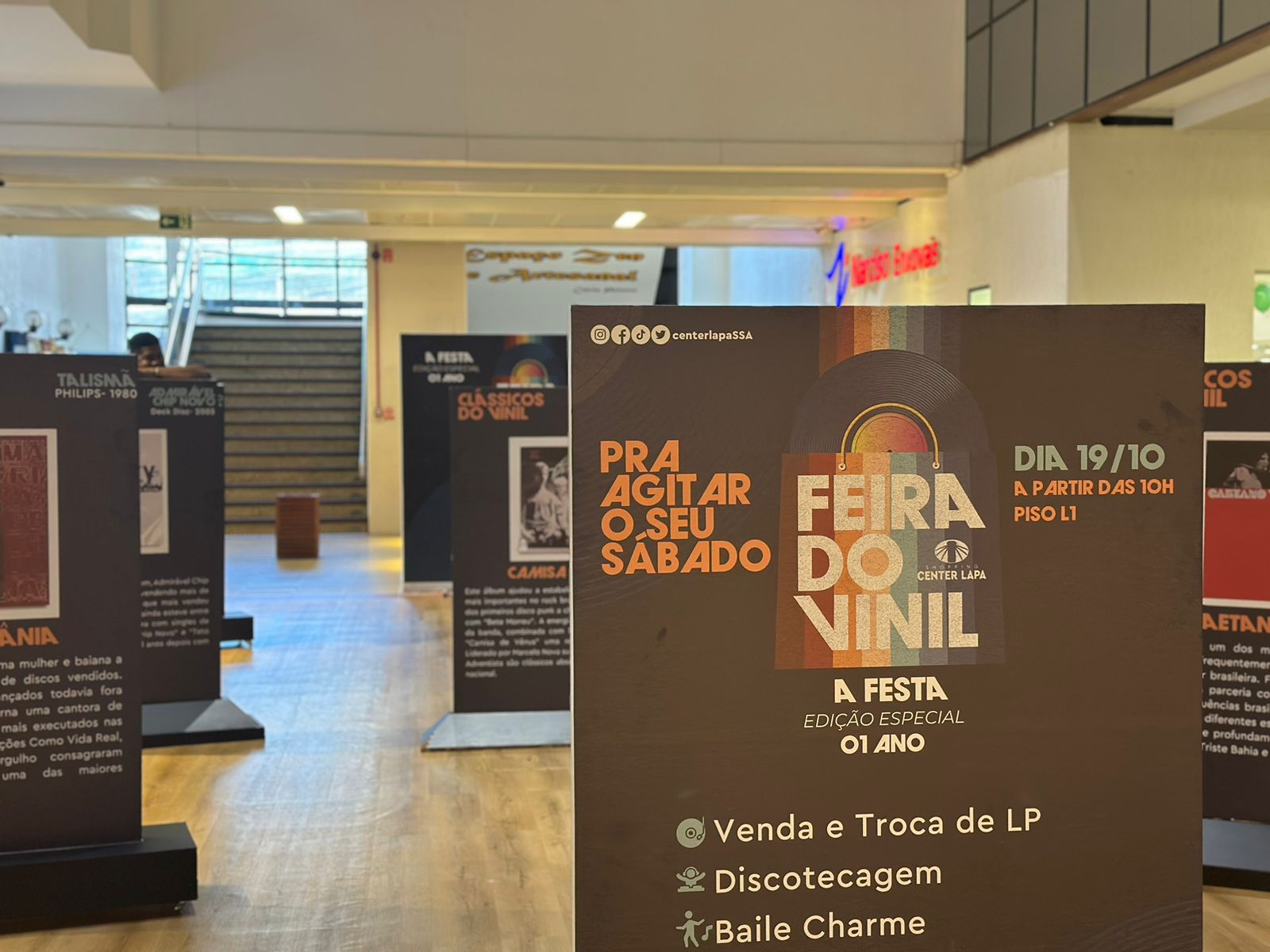 Feira do Vinil completa um ano com programação especial  no Shopping Center Lapa